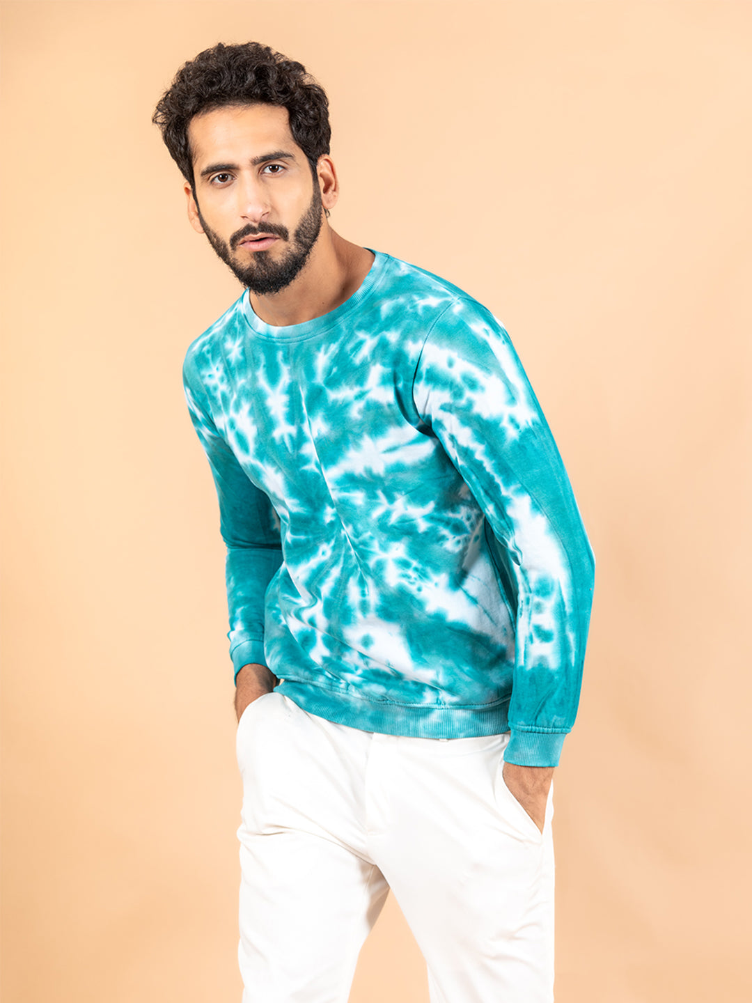 Sea Green Tie and Dye Sweater