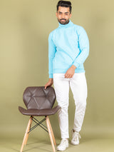 Sky Blue Turtle Neck Sweater