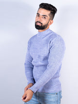 Lavender Color Turtle Neck Men's Sweater