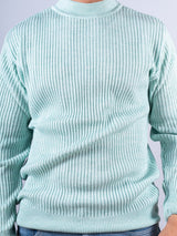 Green Color Turtle Neck Men's Sweater