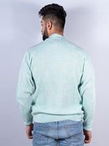 Green Color Turtle Neck Men's Sweater