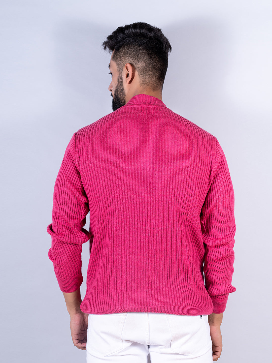 Mens hot pink on sale sweater