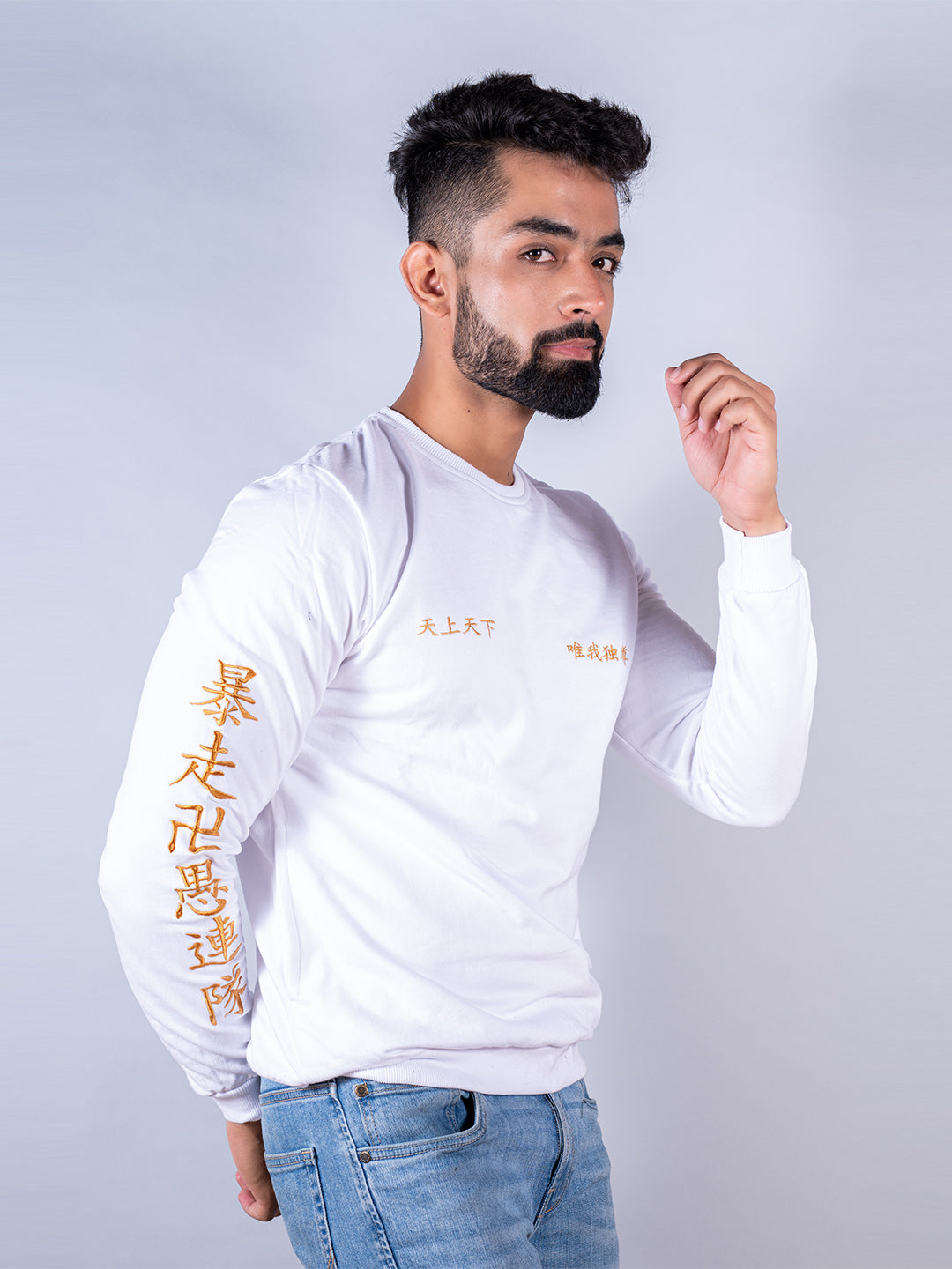 White Tokyo Manji Anime Sweatshirt