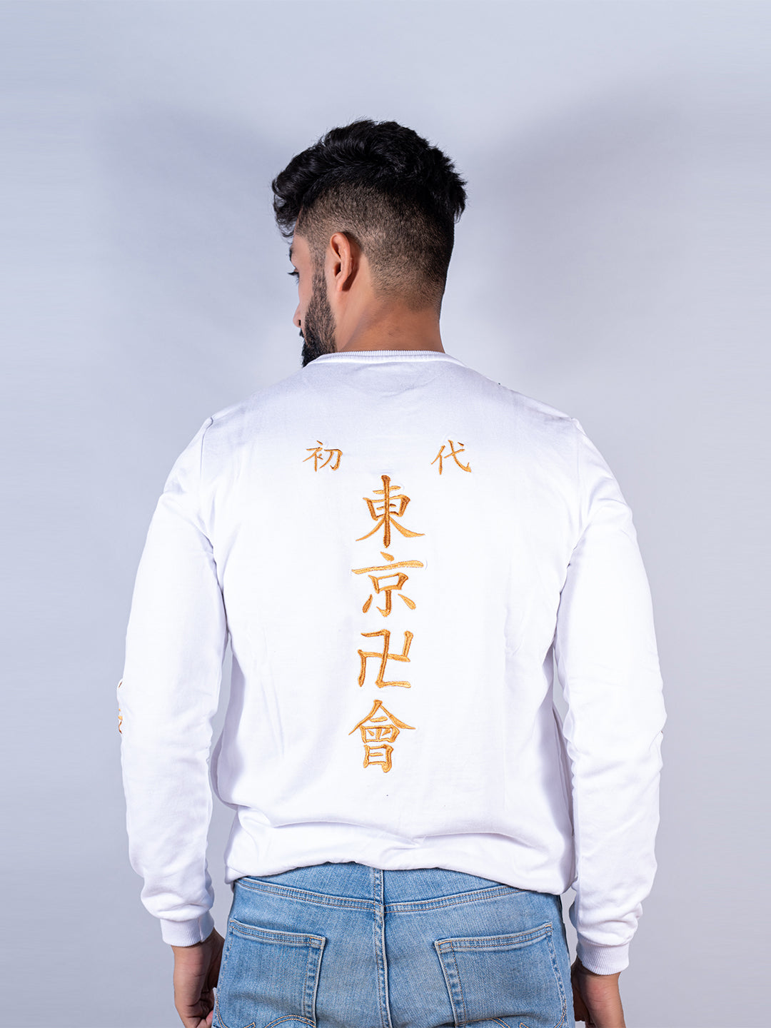 White Tokyo Manji Anime Sweatshirt