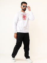 White Tokyo Manji Revengers Printed Sweatshirt