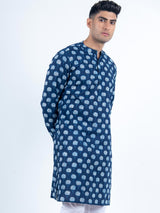 Blue Bloom Printed Kurta