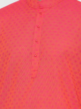 Pink Colour Printed Designer Kurta With Pyjama