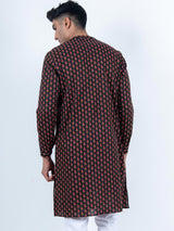 Black Amal Printed Kurta