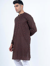 Black Amal Printed Kurta