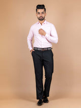 Baby Pink Plain Solid Shirt