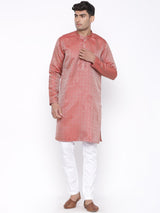 Bloom Printed Designer Silk Kurta