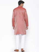 Bloom Printed Designer Silk Kurta