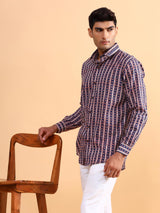 Chevron Cotton Printed Shirt