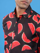 Watermelon Printed Crepe Shirt - Tistabene