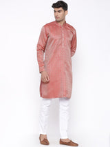 Bloom Printed Designer Silk Kurta