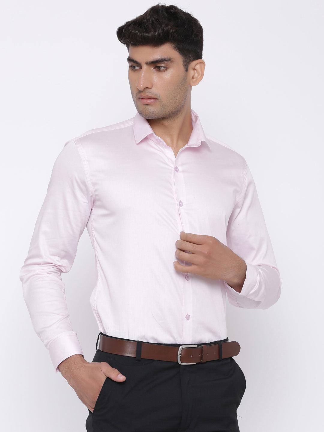 Light Pink Egyptian Cotton Shirt - Tistabene