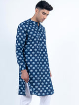 Blue Bloom Printed Kurta