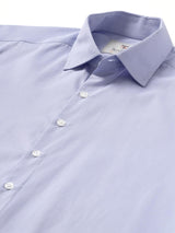 Blue Self Weaved Cotton Shirt