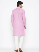 Pink Colour Printed Designer Kurta With Pyjama