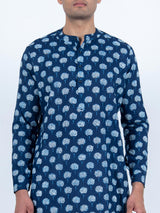 Blue Bloom Printed Kurta