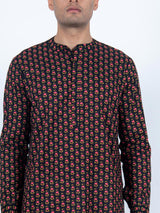 Black Amal Printed Kurta