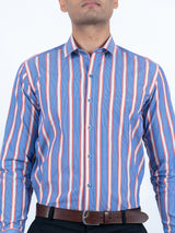 Champagne Stripes Cotton Shirt - Tistabene