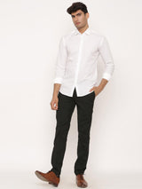 4 Aces Embroided White Shirt - Tistabene