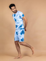 Blue Tie and Dye T-shirt and Shorts - Tistabene