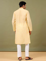 Yellow Cotton Kurta - Tistabene