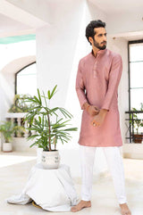 Purple Silk Kurta