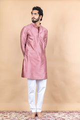 Purple Silk Kurta