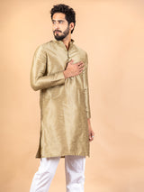 Green Dupin Solid Kurta