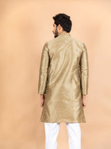 Green Dupin Solid Kurta