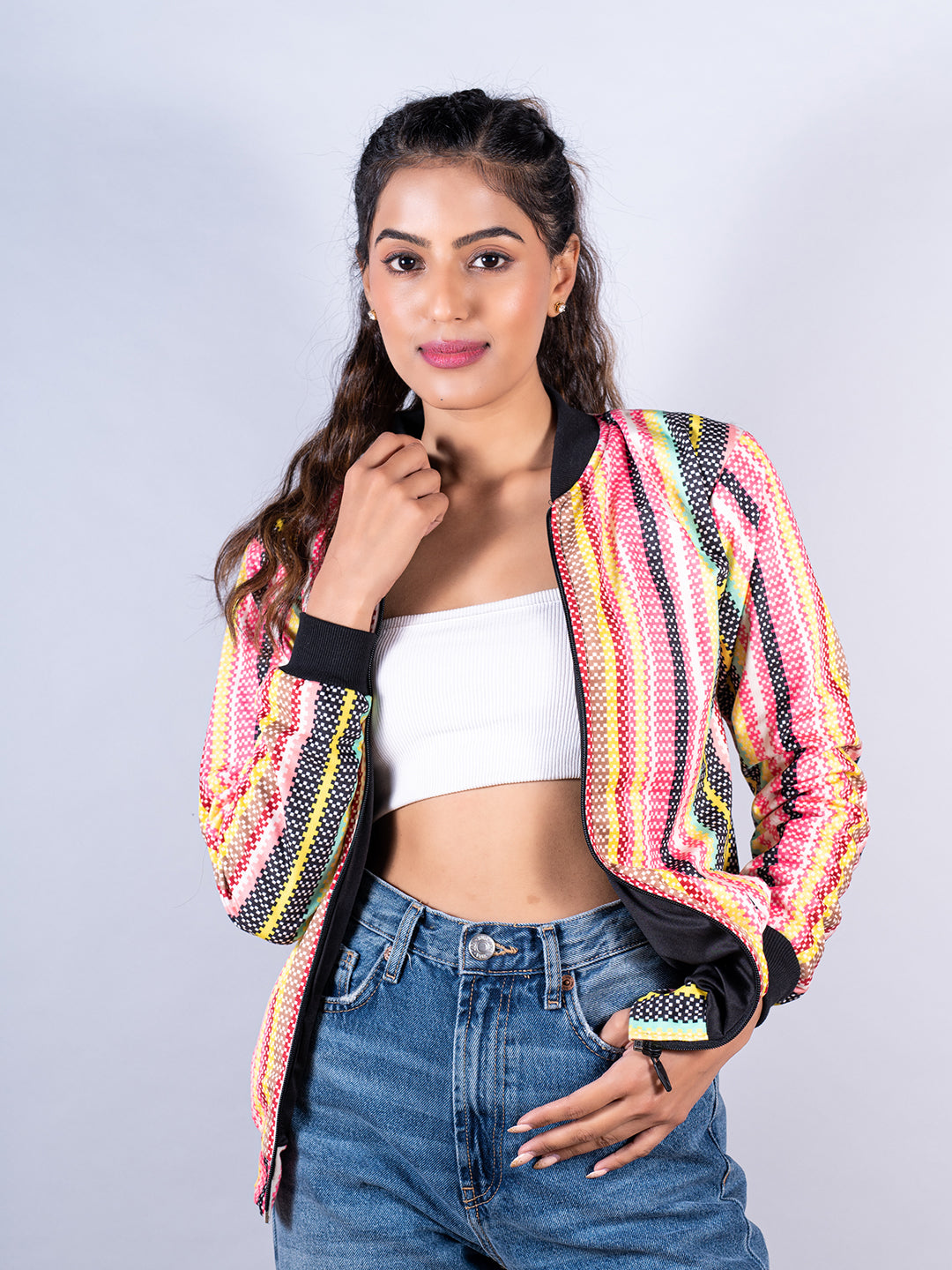 Buy BuyNewTrend Women Multicolor Cotton Lycra Blend Casual Jacket Online at  Best Prices in India - JioMart.