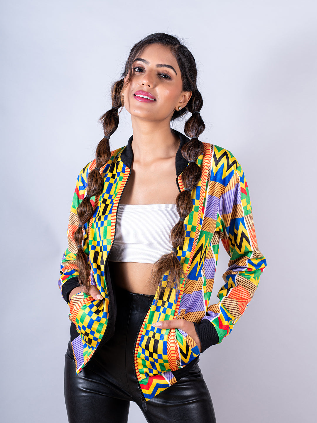Buy Multicolor Moonshine Printed Velvet Jacket For Women Online | Tistabene  - Tistabene