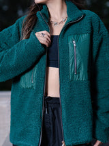 Green Fleece Sherpa Jacket (Unisex)