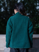 Green Fleece Sherpa Jacket (Unisex)