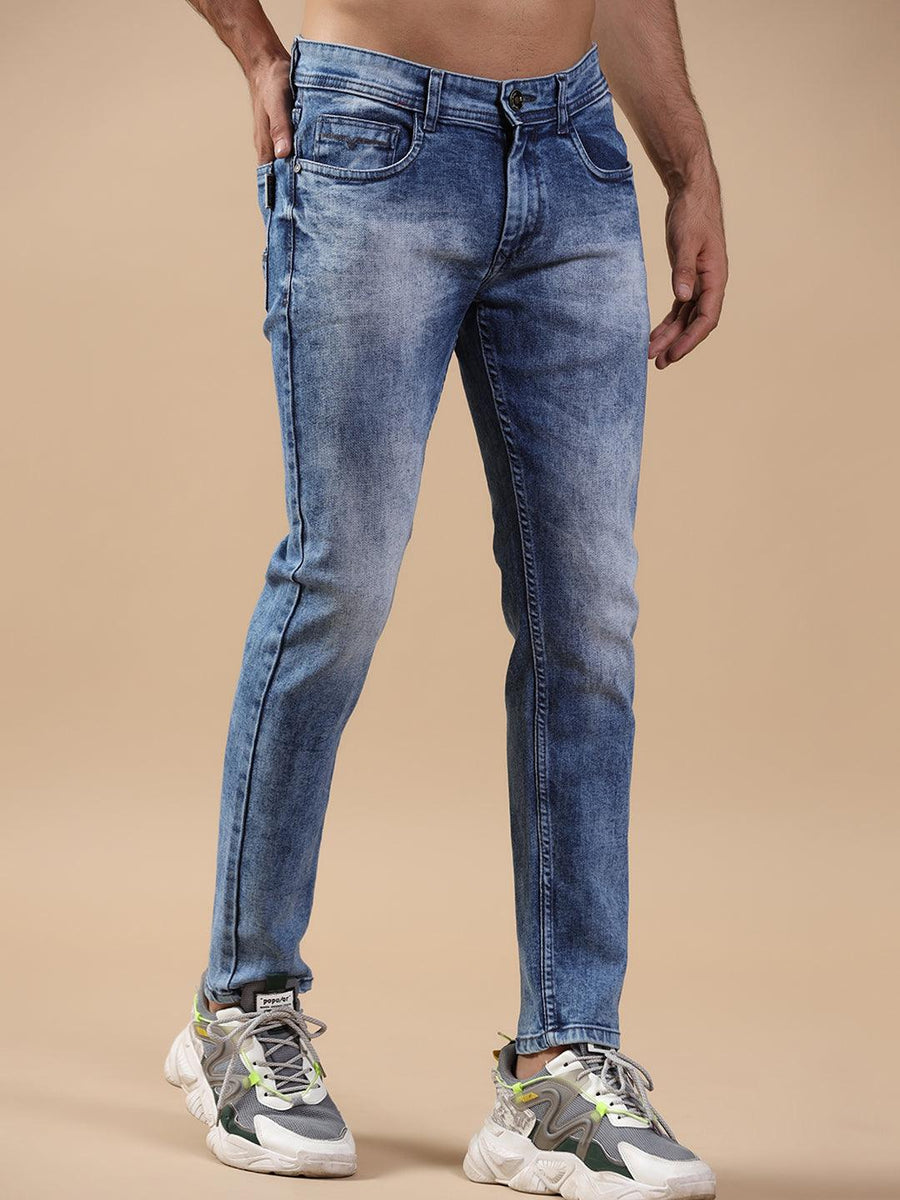 Buy Dark Blue Denim Men's Jeans Online At Best Prices | Tistabene