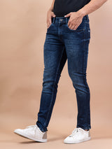 dark blue denim jeans