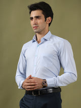 Blue Formal Solid Shirt