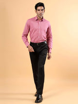 Magenta Solid Formal Shirt