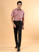 Salmon Pink Formal Half Shirt