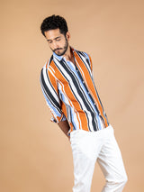 Charlie Stripe Crepe Shirt