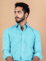 Sea Green check shirt 