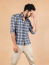 Black Checks Cotton Shirt