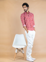 cotton printed shirts for men