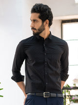 Black Formal Cotton Shirt