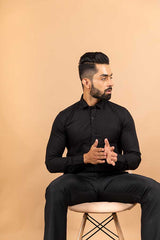 Black Formal Cotton Shirt