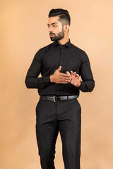 Black Formal Cotton Shirt