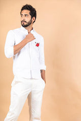 Pumba Embroidered Cotton Shirt - Tistabene